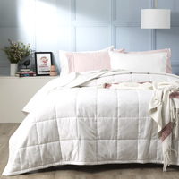 Josephine 500 TC Cotton Jacquard White Comforter Set by Ddecor Home Queen