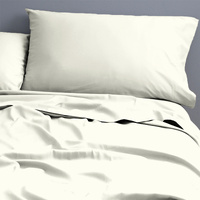 Natural Cotton 500 Thread Count Ivory Sheet Set by Park Avenue Double