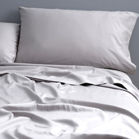 Natural Cotton 500 Thread Count Silver Sheet Set by Park Avenue Double