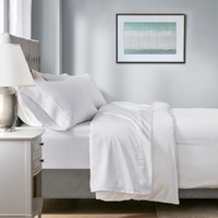 700 TC Tencel Lyocell Fibre &amp; Cotton White King Single Sheet Set by Renee Taylor
