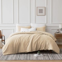 700 TC Tencel Lyocell Fibre &amp; Cotton Bone Queen Quilt Cover Set by Renee Taylor