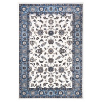 Sydney 1 White Blue Rug by Rug Culture - 400X300CM - RECTANGLE