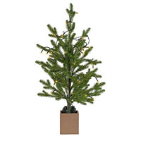 Santa&#39;s Helper Warm Light Christmas Tree Merry Celebrations 60CM