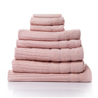 Royal Comfort Eden Egyptian Cotton 600GSM 8 Piece Luxury Bath Towels Set - Blush