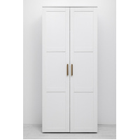 STOCKHOLM UNIVERSAL STORAGE CUPBOARD - HAMPTONS - DECO GOLD HANDLE