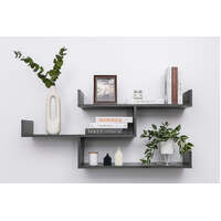 ZURICH MULTI LEVEL SHELF KIT (GRAPHITE)