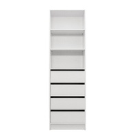 MALMO THREE SHELF/FOUR DRAWER WALK IN WARDROBE - CLASSIC
