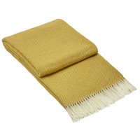 Hampton Throw - Merino Wool Blend - Mustard