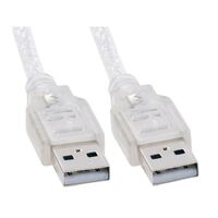 ASTROTEK USB 2.0 Cable 2m - Type A Male to Type A Male Transparent Colour RoHS CB8W-UC-2002AA