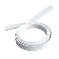 BRATECK Braided Cable Sock 40mm/1.6&#39; Width Material Polyester Dimensions1000x40mm -- White