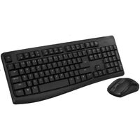 RAPOO X1800Pro Wireless Mouse &amp; Keyboard Combo - 2.4G, 10M Range, Optical, Long Battery, Spill-Resistant Design,1000 DPI, Nano Receiver, Entry