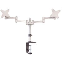 Astrotek Dual Monitor Arm Desk Mount Stand 43cm for 2 LCD Displays 21.5&#39; 22&#39; 23.6&#39; 24&#39; 27&#39; 8kg 30° tilt 180° swivel 360° rotate VESA 75x75 100x100