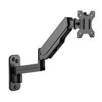 Brateck Single Screen Wall Mounted Articulating Gas Spring Monitor Arm 7&#39;-32&#39;,Weight Capacity per screen 8kg;