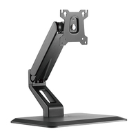 BRATECK Single Touch Screen Monitor Desk Stand FitMost 17&#39;-32&#39; Screen Sizes Up to 10kg per screen VESA 75x75/100x100