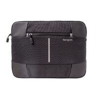 Targus 13-14&#39;&#39; Bex II Laptop Sleeve - Weather-resistant &amp; rip-stop fabrication - Black with black trim