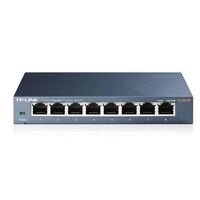 TP-Link TL-SG108 8-Port Gigabit Desktop Switch Steel Case Fanless 11.9Mpps Support 802.1p/DSCP QoS1 and IGMP Snooping Plug &amp; Play