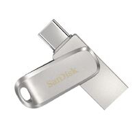 SANDISK 32GB Ultra Dual Drive Luxe USB-C &amp; USB-A Flash Drive Memory Stick 150MB/s USB3.1 Type-C Swivel for Android Smartphones Tablets Macs PCs
