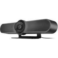 Logitech MeetUp 4K Conferencecam with 120-degree FOV &amp; 4K Optics HD Video &amp; Audio Conferencing Camera System for Small Meeting Rooms