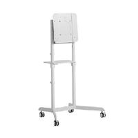 Atdec TV Cart White Mobile w/Rotation Supports Up To 70&quot; Devices / 70KG Weight Tolerance