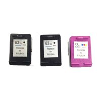 HP Compatible Remanufactured Value Pack 2 x HP63XL Black &amp; 1 x HP63XL Color