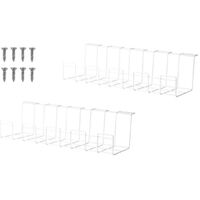 2 Pack Under Desk Cable Management Tray, White