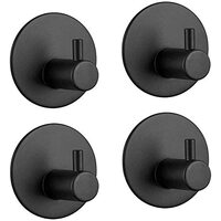 4 Pack Stainless Steel self-Adhesive Wall Hook for Bathroom and Kitchen