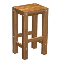 Sturdy Stool Natural
