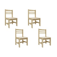 Jooyes Kids Birch Toddler Chair - H28cm 4 Pack