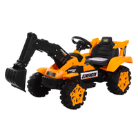 Children&#39;s Electronic Ride-on Excavator &amp; Dump Truck, 30kg Capacity