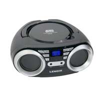 Portable CD Player (Black) 4W Speaker with FM Radio &amp; AUX In