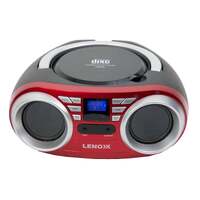 Portable CD Player (Red) 4W Speaker with FM Radio &amp; AUX In