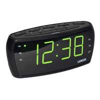 Large Number Alarm Clock &amp; AM/FM Radio, Bold Green LED Time Screen