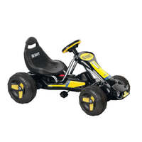 Pedal Powered Go-Kart for Children (Black) Ride &amp; Steer/ 4-Wheel Vehicle