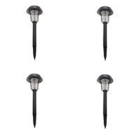 Lenoxx Wireless Solar-Powered Mosquito Killer Lamp (4-Piece, Black)