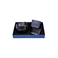 BELT AND WALLET &amp; CARD HOLDER BLACK SET