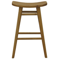 Aria Oval Solid Timber Counter Stool (Caramel)