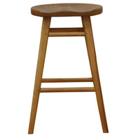 Scandinavian Timber Kitchen Counter Stool (Caramel)