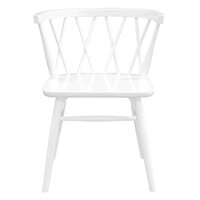Sierra Cross Back Oak Chair - Set of 2 (White)