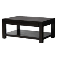 Amsterdam 2 Drawer Coffee Table - Chocolate