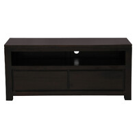 Amsterdam 2 Drawer Entertainment Unit (Chocolate)