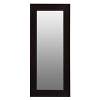 Toby Solid Mahogany Timber Standing Mirror (Chocolate)