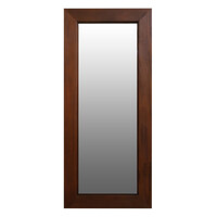 Toby Solid Mahogany Timber Standing Mirror (Mahogany)