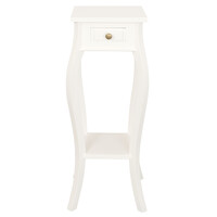 Cabriole Leg Plant Stand (White)