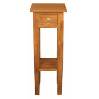 Ezra Straight Leg Plant Stand (Light Pecan)