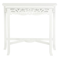 Sierra Carved Sofa Table (White)