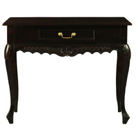 Sierra Carved 1 Drawer Sofa Table (Chocolate)