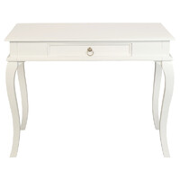 Queen Ann 1 Drawer Sofa Table (White)