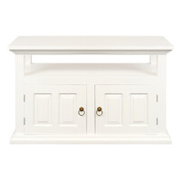 Tasmania 2 Door TV Stand (White)