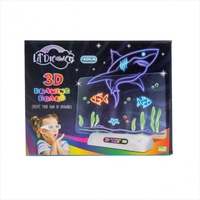Lil Dreamers Aqua World&#39;s Sea Animals 3D Illuminate Drawing Board