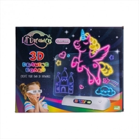 Lil Dreamers Unicorn Kingdom&#39;s 3D Illuminate Drawing Board